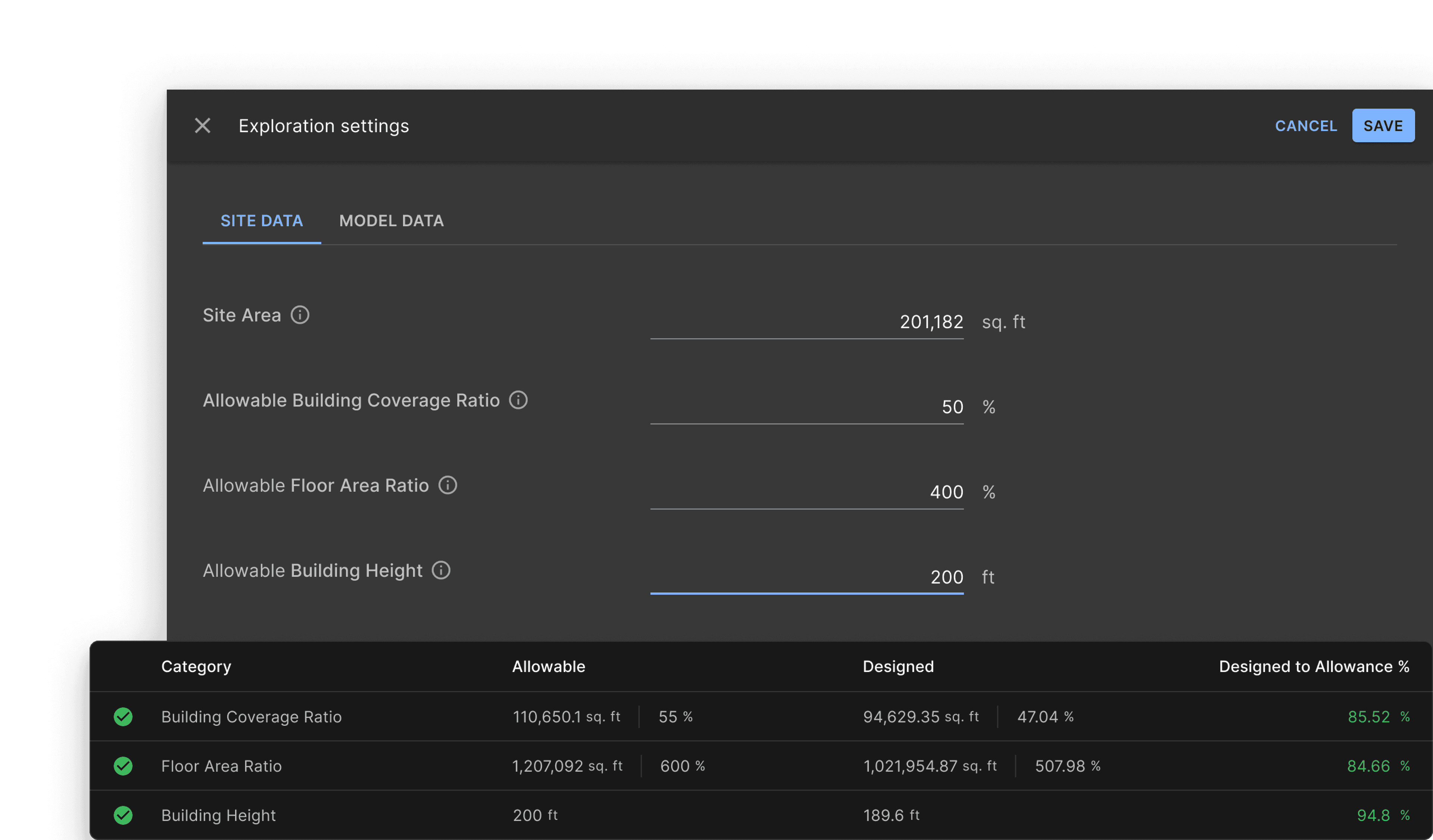 exploration dashboard